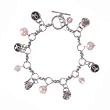Breast Cancer Charm Bracelet