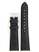 Watch Band Genuine Crocodile Black Built-In Spring Bars Ladies Length 18 millimeter