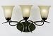 Kitchen & Housewares : 3 Light vanity, Mission Bronze finish, Alabaster Gl