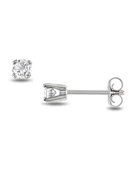 14k Yellow Gold Diamond Solitaire Stud Earrings (0.23 Cttw, J-K Color, I2-I3 Clarity)