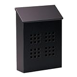 Traditional Decorative Vertical Mailbox - Black