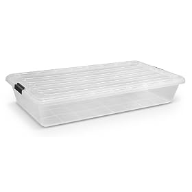 <b>Underbed Storage Boxes with Snap Tight Lids - Set of 3 by Iris</b>