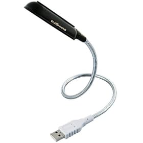 ELECOM ���ƓxUSBLED���C�g �u���b�N LEC-USB1N01BK