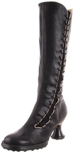 John Fluevog Women's Sugar Boot, Black, 6 M