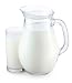 Pitcher and Glass of Milk on a White Background - 24