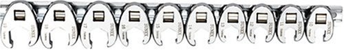 Sunex 9710M 10 Piece 3/8-Inch Drive Metric Crowfoot Flare Nut Wrench Set