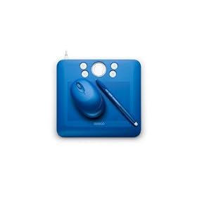 Bamboo Fun (Small) Blue Tablet with Pen, Mouse, and Graphics Software