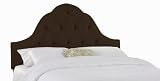 Skyline Furniture Arch Tufted Headboard in Velvet Chocolate Skyline Furniture Arch Tufted Headboard in Velvet Chocolate