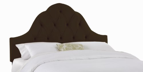Skyline Furniture Arch Tufted Headboard in Velvet Chocolate Skyline Furniture Arch Tufted Headboard in Velvet Chocolate