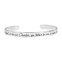 Sterling Silver "To Have And To Hold, To Honor and Respect, To Love And Cherish, For Better Or For Worse, In Sickness And In Health Till Death Do Us Part" Cuff Bracelet