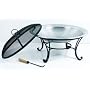 Unique Arts Stainless Steel Hammered 30 Inch Firepit
