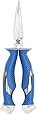Cuda 8.5-Inch Titanium Bonded Bent Needle Nose Pliers, Blue
