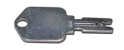 Ignition key for Broce, Broderson, Caterpillar, Clark, Crown, Daewoo, Gradall, Hitachi, Dynapac, Hypac, Hyster, Ingersoll-Rand, JLG, Mustang, Pollock, Shuttlelift, SkyTrak, Yale, Part Number 166 