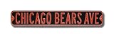 CHICAGO BEARS CHICAGO BEARS AVE Authentic METAL STREET SIGN (6 X 36)