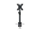 Adjustable Tilting Desk Mount Bracket for LCD LED (Max 33lbs, 10~25inch) - Black