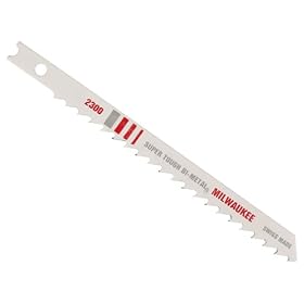 Milwaukee 48-42-2300 4-Inch, 6 Teeth per Inch, Bi-Metal Jig Saw Blades, 5-Pack by Milwaukee