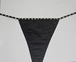 Rhinestone Single Strap Thong