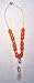 Worry Beads - Komboloi, Orange with Silver