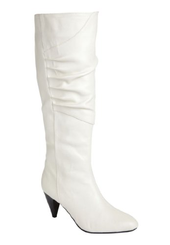 Comfortview Jackie Wide Calf Boots (Winter White,9 Ww)
