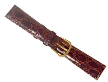 deBeer handcrafted in France  Gen Crocodile band with a soft hypo allergenic nu buck lining Grey  Size 8 MM