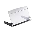 In-Line Adjustable Monitor Document Holder- Clear/ Black