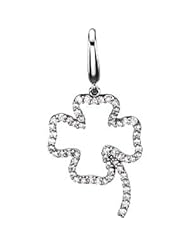 Diamond Four-Leaf Clover Charm 14K White 67119