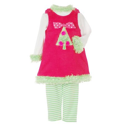 Christmas Baby Dress on Peaches N Cream Christmas Baby Clothes Holiday Dress Set Girl 12 24m