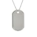 Eve's Addiction Stainless Steel Coin Edged Engravable Dog Tag Pendant