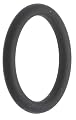 130 Black EPDM Rubber O-Ring 70A Durometer, 1 5/8