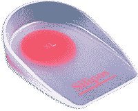 Wonderzorb Wondercup Orthotics, Soft Silicone, Red Dot, Men's Shoe Size 8-10; Women's Shoe Size 10-12