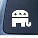 REPUBLICAN ELEPHANT - Politics - Car, Truck, Notebook, Vinyl Decal Sticker #1122 | Vinyl Color: White
