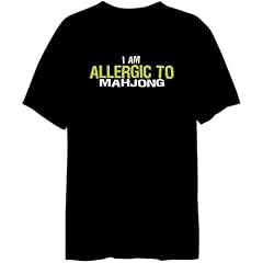 Allergic To Mahjong Sport Herren T-Shirt (Schwarz, Gr��en X-Small - XXX-Large)