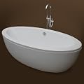 Badewanne freistehend inkl. XXL Standarmatur 181 x 87 x 58 cm