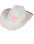 Country Girls White Pink Cowboy Cow Boy Hat Sequin Star