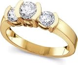 7/8ctw Three Stone Canadian Diamond Ring