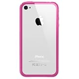 Fosmon Apple iPhone 4 / iPhone 4G TPU Protective Bumper Case, Hot Pink