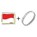Indonesia Flag Photo Italian Charm Bracelet