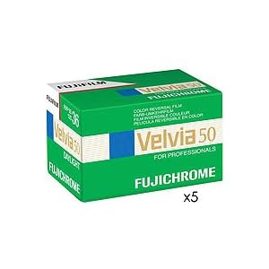 Fujifilm Fujichrome Velvia RVP 50 Color Slide Film ISO 50, 35mm Size, 36 Exposure,... by