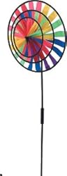 Rainbow Wheels Colorful Vibrant Windmill Spinner Yard Garden Outdoor