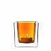 LEONARDO 080194 - Set/2 Tischlichter Cube 8 cm orange