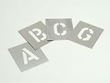 Review Stencils  / Stencils Wallet Zinc Stencils 2in Letters