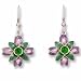 Search : Clearly Charming May - Synthetic Emerald Sterling Silver and Enamel Earrings