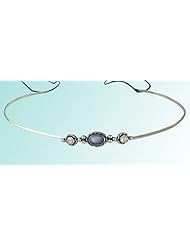 An Exquisite Sterling Silver Head Circlet Accented with Gray Moonstone and Pearl ...Why Be Ordinary?