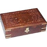 Womens Antique Jewelry Box Made in Wood from India