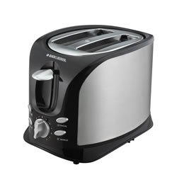 Black and Decker Brushed Stainless Steel 2-Slice Toaster by Black & Decker