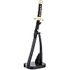 Traditional Katana Sword Letter Opener Black