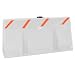 Dixie Poly PC-6 Polytheylene Poly Cade Baracade, 72" Length x 16" Width x 35" Height, White