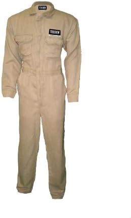 Tecgen Select FR Grey 5.5 oz. Deluxe Coverall Flame Resistant