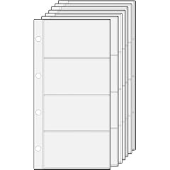 Ersatzeinlagen, PVC, 10 Blatt f�r Visitenkarten-Ringbuch
