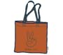 Peace Out Organic Tote - - BRONZE